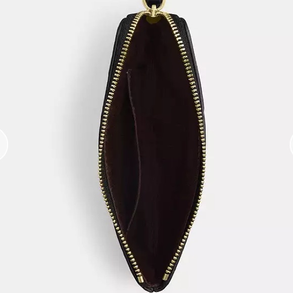 Coach Black and Red Floral Wristlet - Picture 3 of 8